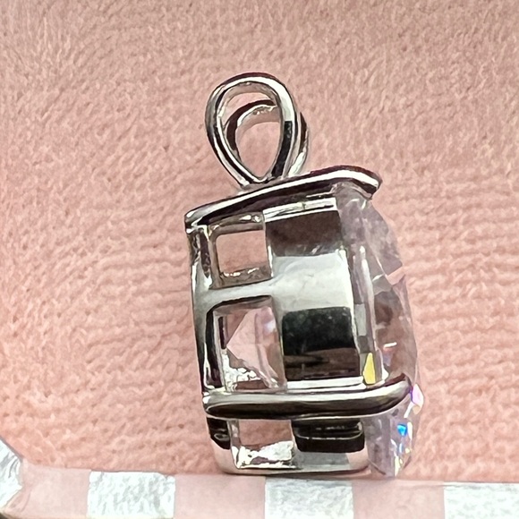 Sparkling Zircon Solitaire Pendant - Picture 4 of 4